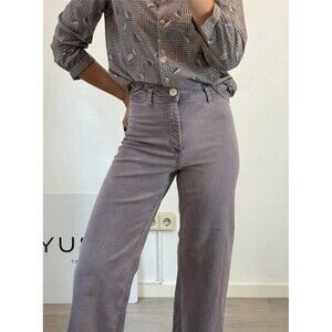 Zara Wide Leg Purple Denim Women’s Jeans Size 6